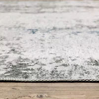 Covington Home Mirabelle Marbled Abstract Washable 2'X8' Indoor Rectangular Runner