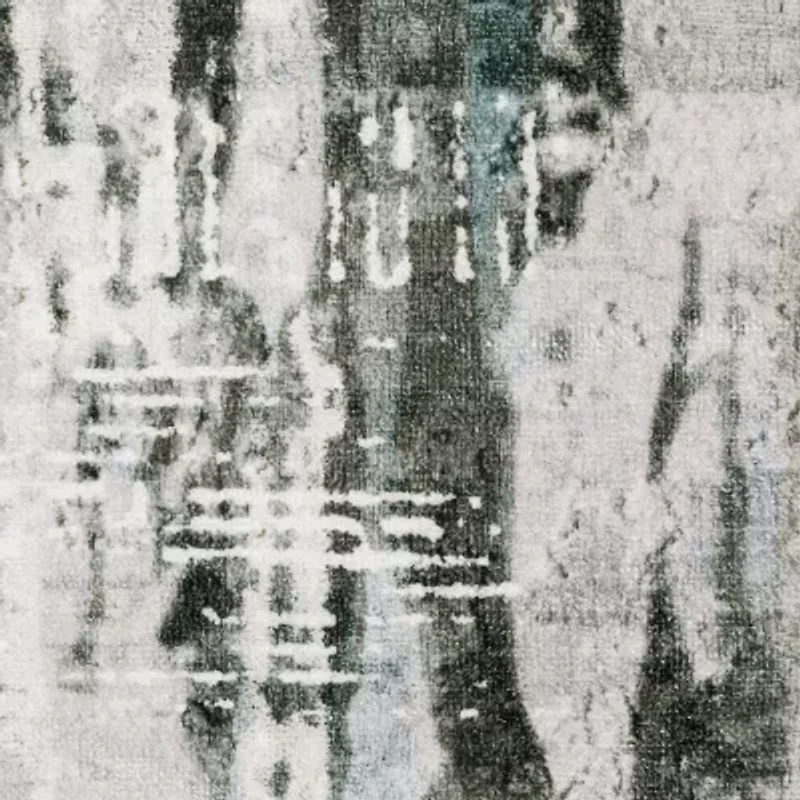 Covington Home Mirabelle Distressed Abstract Washable 2'X8' Indoor Rectangular Runner