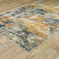 Covington Home Mirabelle Patina Abstract Washable Indoor Rectangular Area Rug