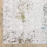 Covington Home Mirabelle Glacier Abstract Washable 2'X8' Indoor Rectangular Runner