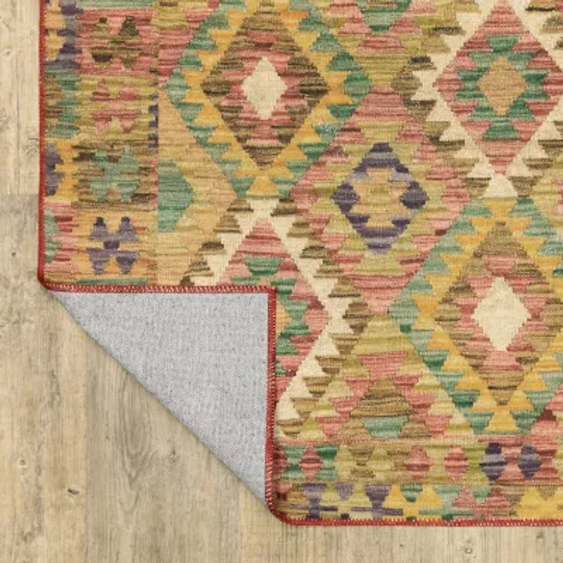 Covington Home Mirabelle Tribal Inspirations Geometric Washable 2'X8' Indoor Rectangular Runner