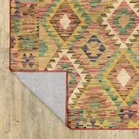 Covington Home Mirabelle Tribal Inspirations Geometric Washable 2'X8' Indoor Rectangular Runner
