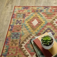 Covington Home Mirabelle Tribal Inspirations Geometric Washable 2'X8' Indoor Rectangular Runner