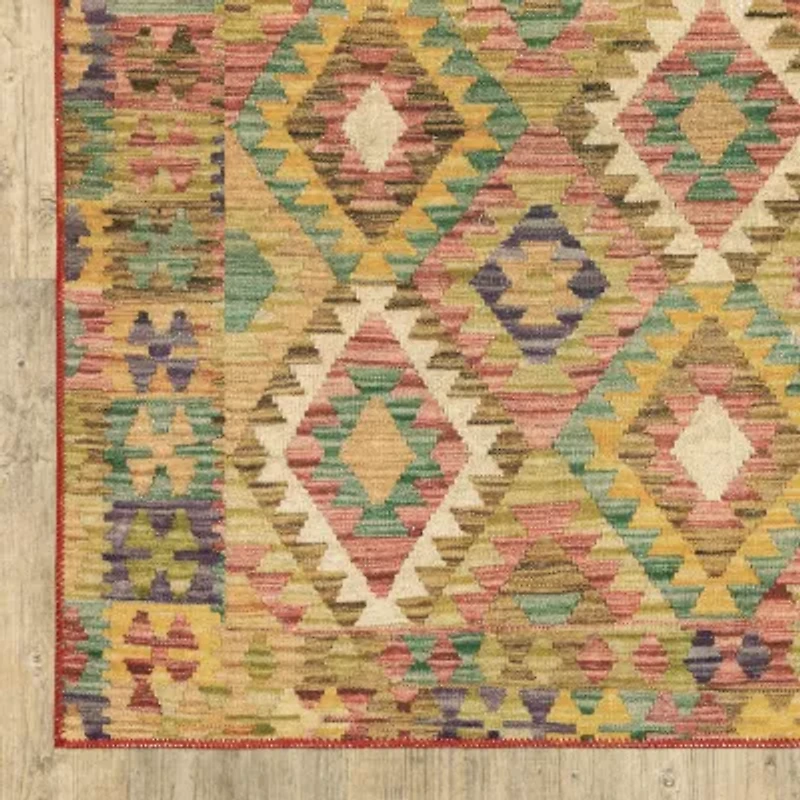 Covington Home Mirabelle Tribal Inspirations Geometric Washable 2'X8' Indoor Rectangular Runner