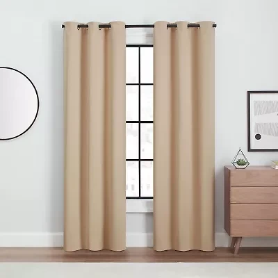 Eclipse Aldera Grommet Top Blackout Set of 2 Curtain Panel
