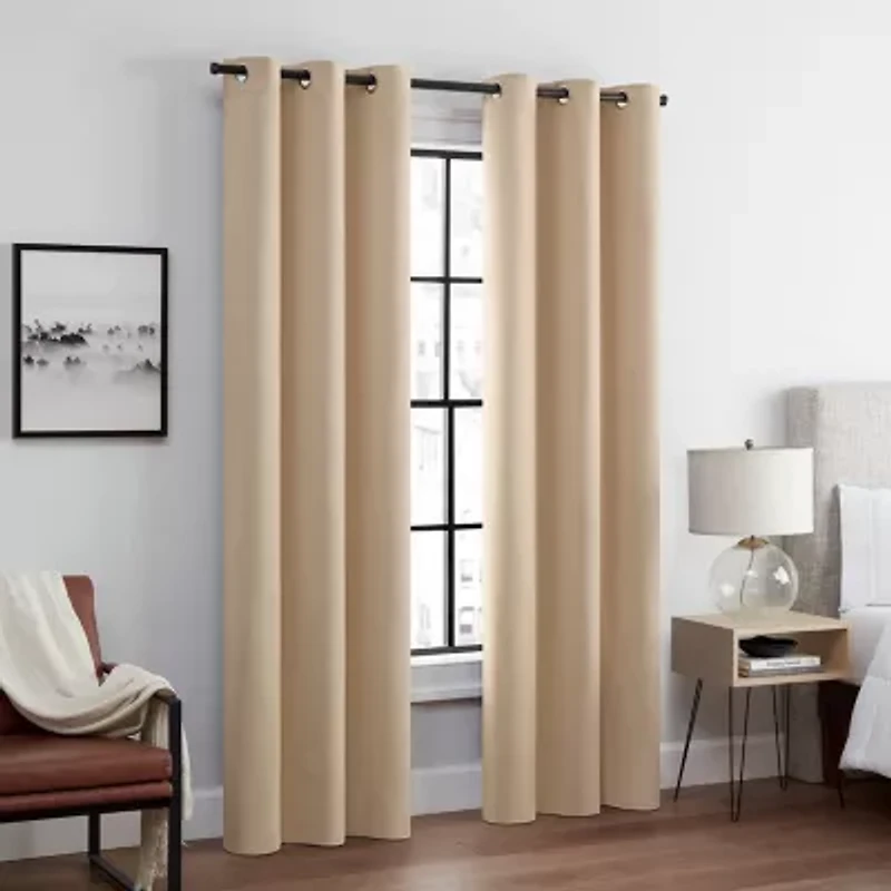 Eclipse Aldera Grommet Top Blackout Set of 2 Curtain Panel