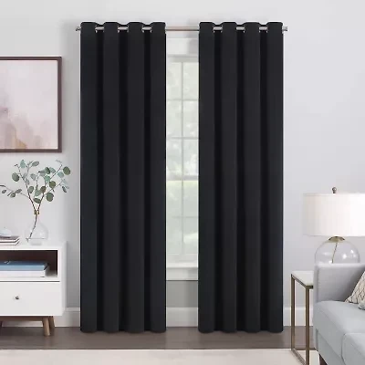Eclipse Allira Grommet Top Light-Filtering Set of 2 Curtain Panel