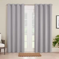 Eclipse Brockfield Blackout Grommet Top Single Patio Door Curtain