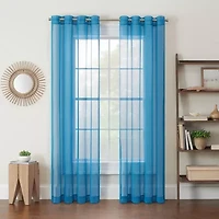 Eclipse Calia Grommet Top Sheer Set of 2 Curtain Panel