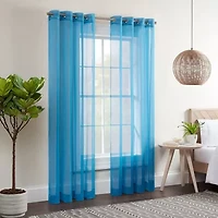 Eclipse Calia Grommet Top Sheer Set of 2 Curtain Panel