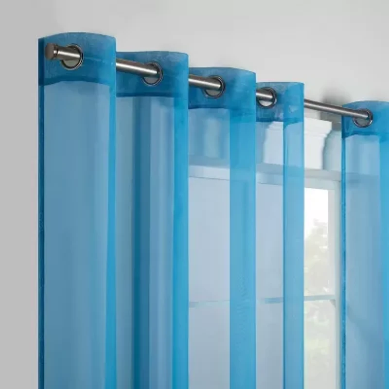 Eclipse Calia Grommet Top Sheer Set of 2 Curtain Panel
