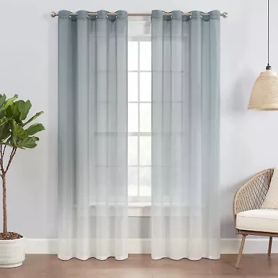 Eclipse Indus Grommet Top Light-Filtering Set of 2 Curtain Panel