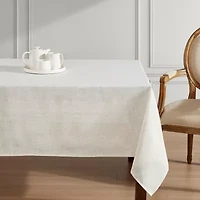 Laura Ashley Dothan Taupe Tablecloth