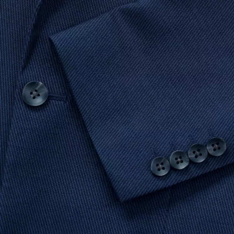 Haggar JMH Tailored Prominent Twill Mens Stretch Fabric Modern Fit Suit Jacket