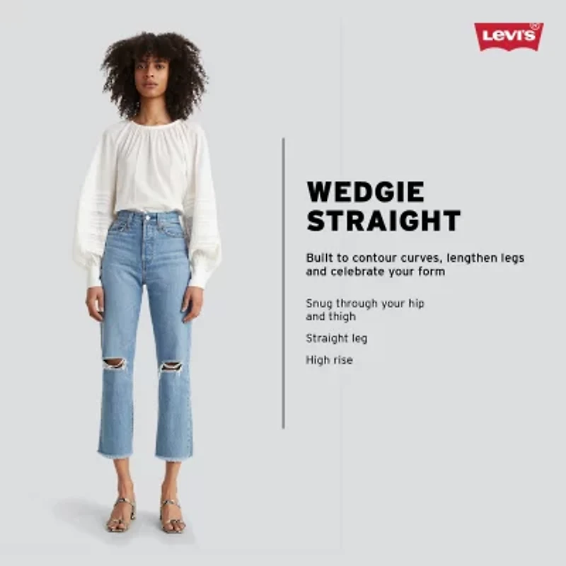 Levi's® Wedgie Straight Womens High Rise Straight Leg Jean