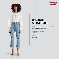 Levi's® Wedgie Straight Womens High Rise Straight Leg Jean