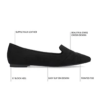 Journee Collection Mindee Womens Pointed Closed Toe Loafers