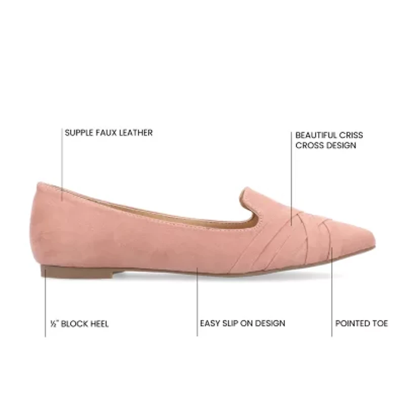 Journee Collection Mindee Womens Pointed Closed Toe Loafers