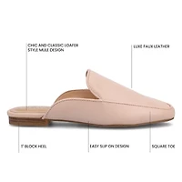 Journee Collection Akza Womens Square Mules