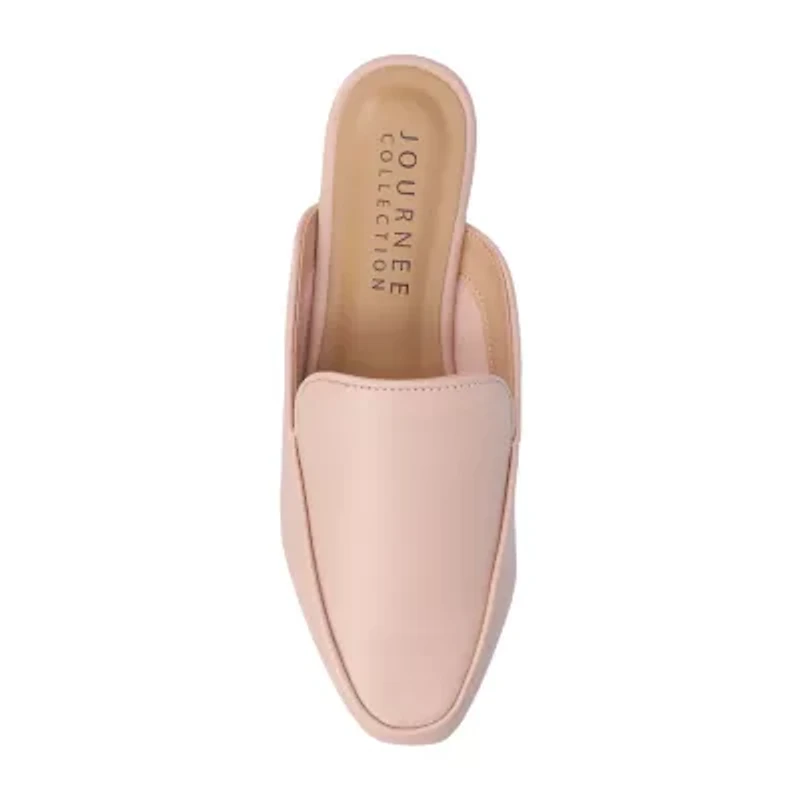 Journee Collection Akza Womens Square Mules