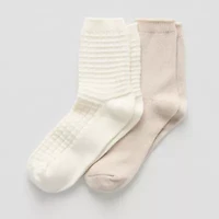 Mixit Womens 2 Pair Quarter Ankle Socks