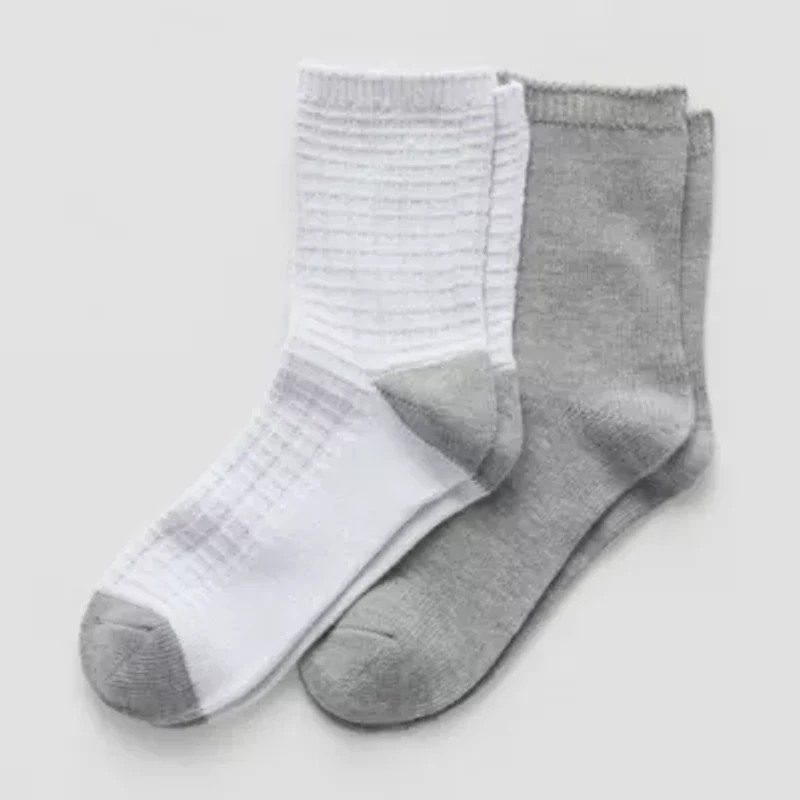 Mixit Womens 2 Pair Quarter Ankle Socks