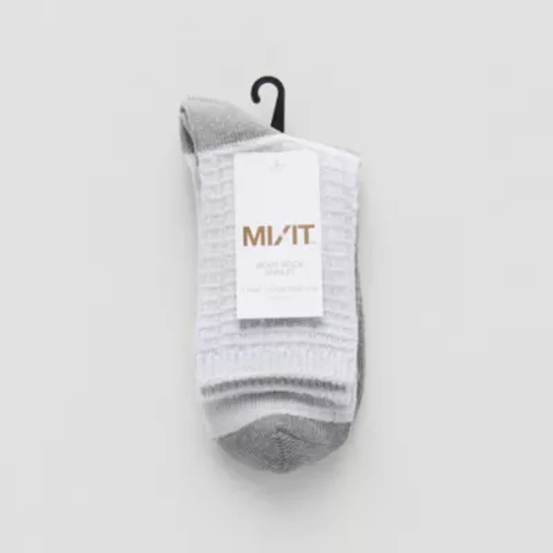 Mixit Womens 2 Pair Quarter Ankle Socks