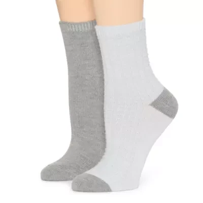 Mixit Womens 2 Pair Quarter Ankle Socks