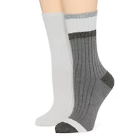 Mixit Womens 2 Pair Crew Socks