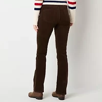 St. John's Bay Secretly Slender Womens Mid Rise Bootcut Corduroy Pant