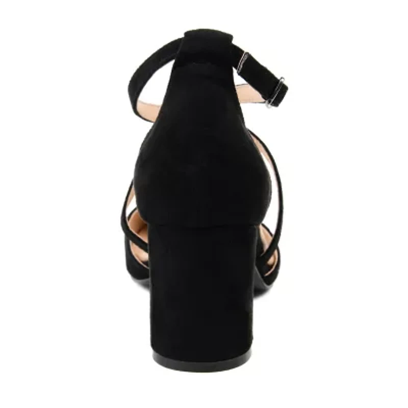 Journee Collection Foster Womens Pointed Closed Toe Block Heel Pumps