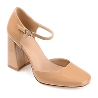 Journee Collection Hesster Womens Square Closed Toe Block Heel Pumps