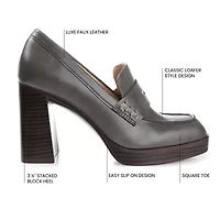 Journee Collection Ezzey-Wd Womens Square Closed Toe Stacked Heel Pumps