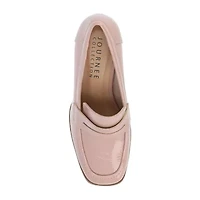 Journee Collection Malleah Womens Square Closed Toe Stacked Heel Pumps