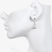 Bijoux Bar Delicates Silver Tone Boots Womens Drop Earrings