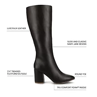 Journee Collection Womens Ameylia Block Heel Dress Boots