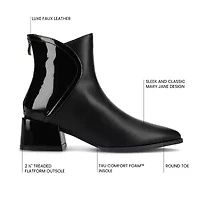 Journee Collection Womens Consuello Block Heel Booties