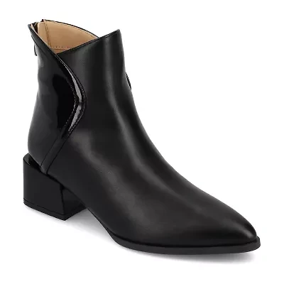 Journee Collection Womens Consuello Block Heel Booties