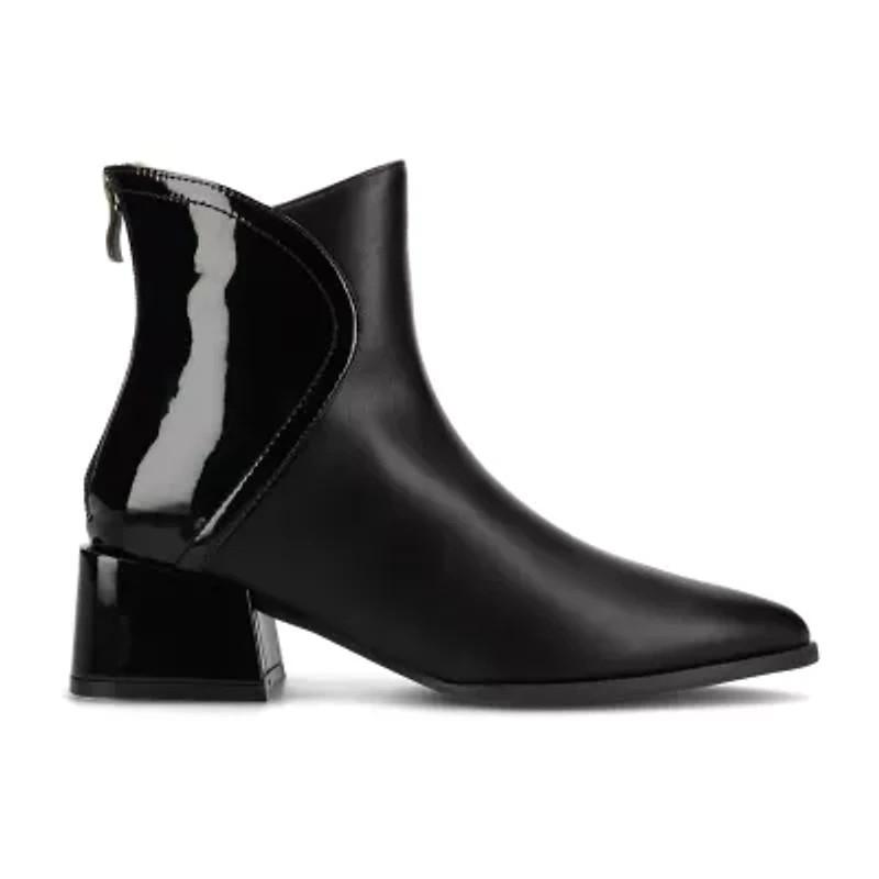 Journee Collection Womens Consuello Block Heel Booties