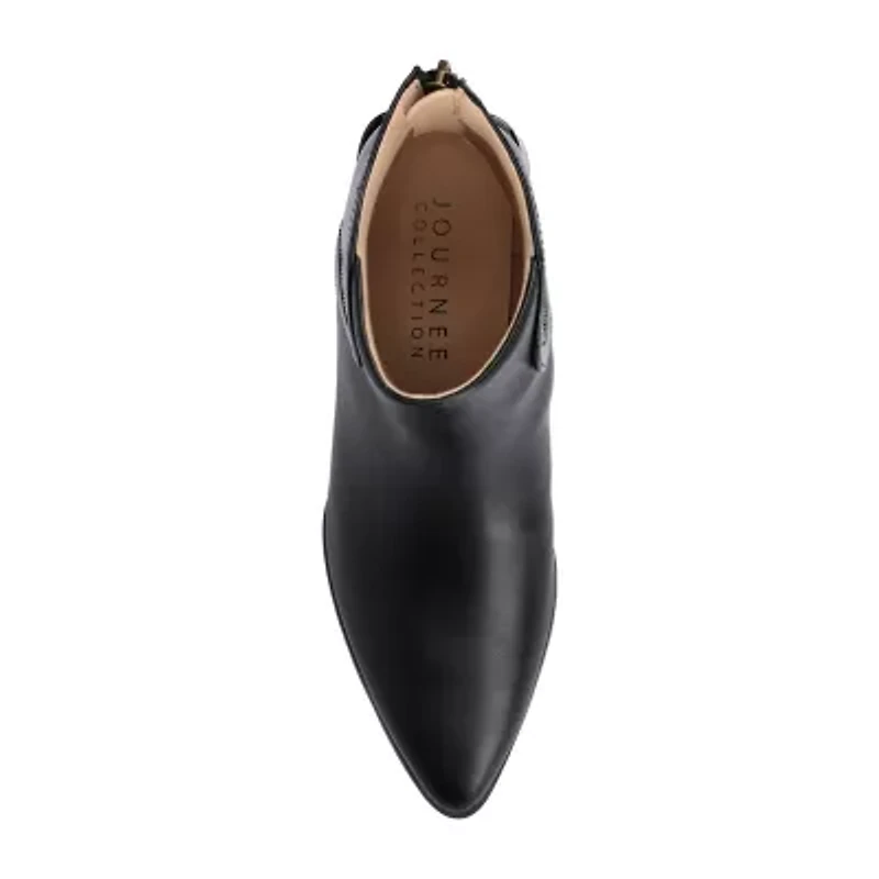 Journee Collection Womens Consuello Block Heel Booties