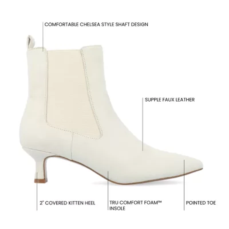 Journee Collection Womens Tenlee Kitten Heel Booties