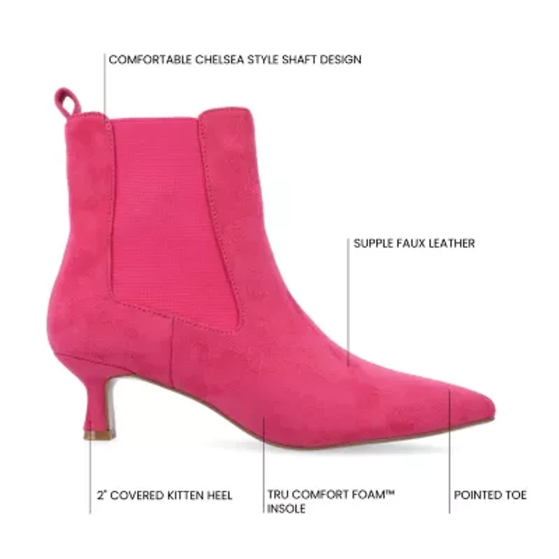 Journee Collection Womens Tenlee Kitten Heel Booties