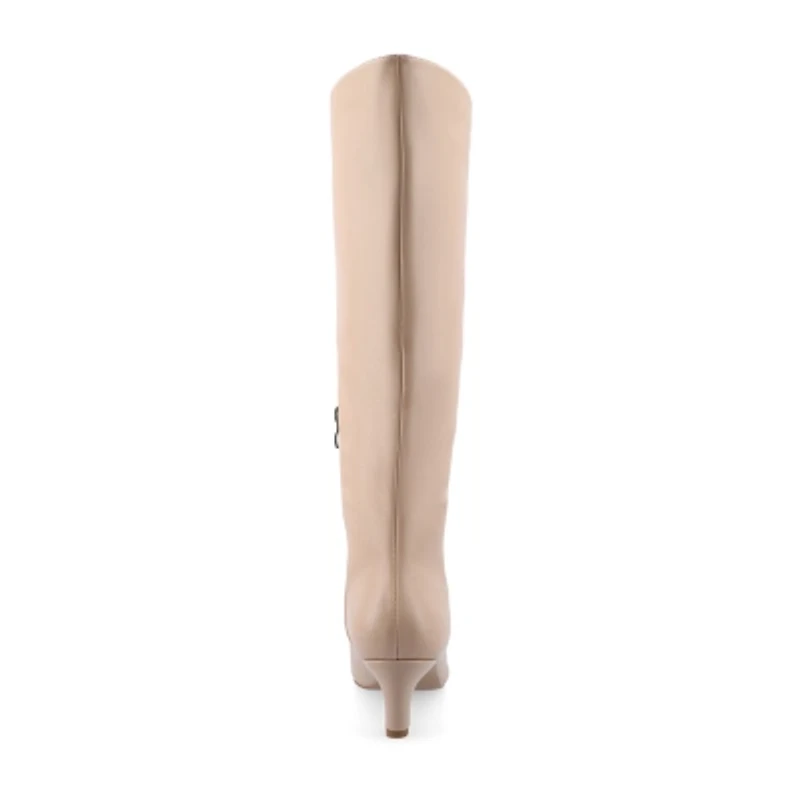 Journee Collection Womens Tullip Kitten Heel Dress Boots