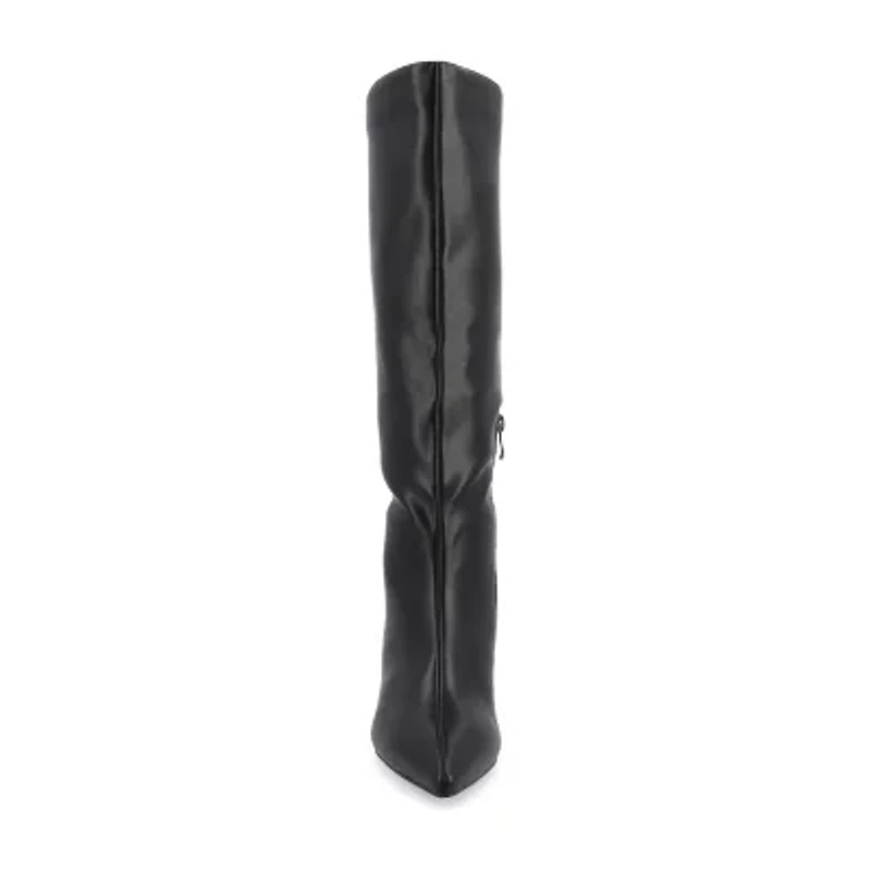 Journee Collection Womens Tullip Kitten Heel Dress Boots