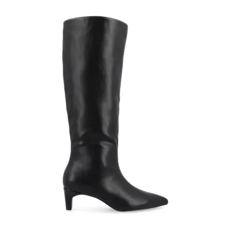 Journee Collection Womens Tullip Kitten Heel Dress Boots