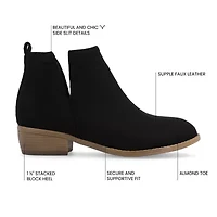 Journee Collection Womens Rimi Block Heel Booties