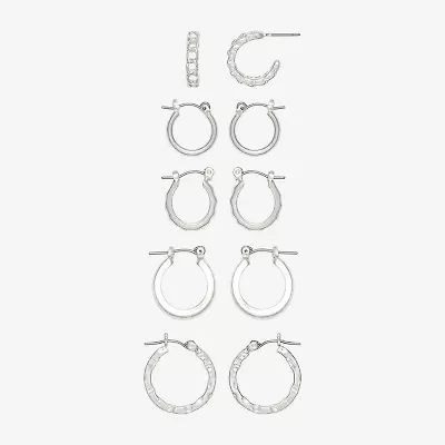 Mixit Womens Hypoallergenic 5 Pair Earring Set
