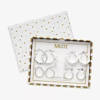 Mixit Womens Hypoallergenic 5 Pair Earring Set