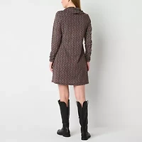 R & K Originals Womens Long Sleeve Shift Dress