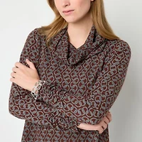 R & K Originals Womens Long Sleeve Shift Dress